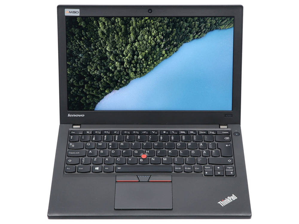 ThinkPad X250 keyboard and TrackPoint closeup