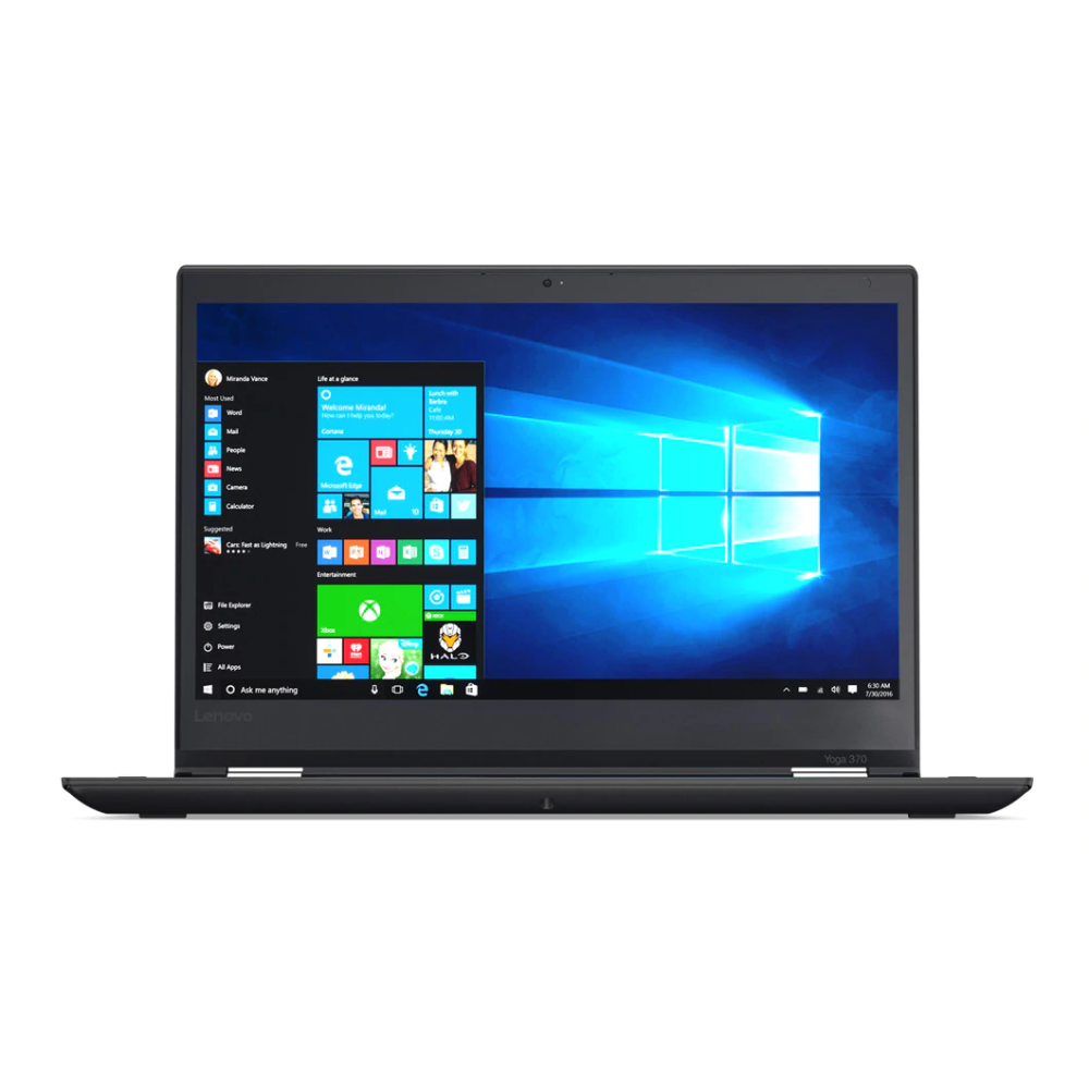 Lenovo Thinkpad Yoga 370 monitor closeup