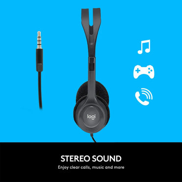 Logitech H111 Wired Stereo Headset with Noise-Cancelling Microphone-Price in Kenya.