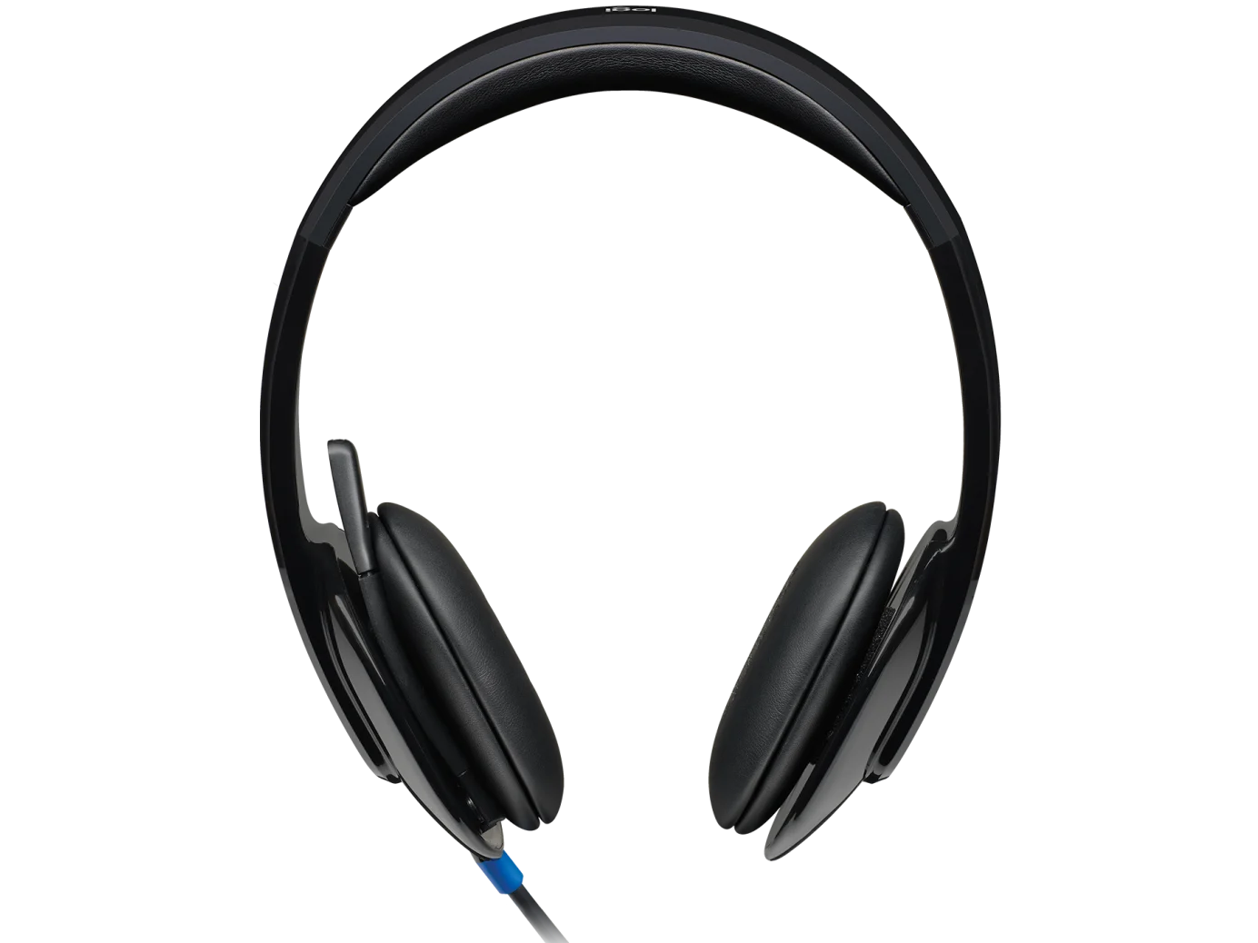 Logitech H540 USB Computer Headset front view with padded ear cups"