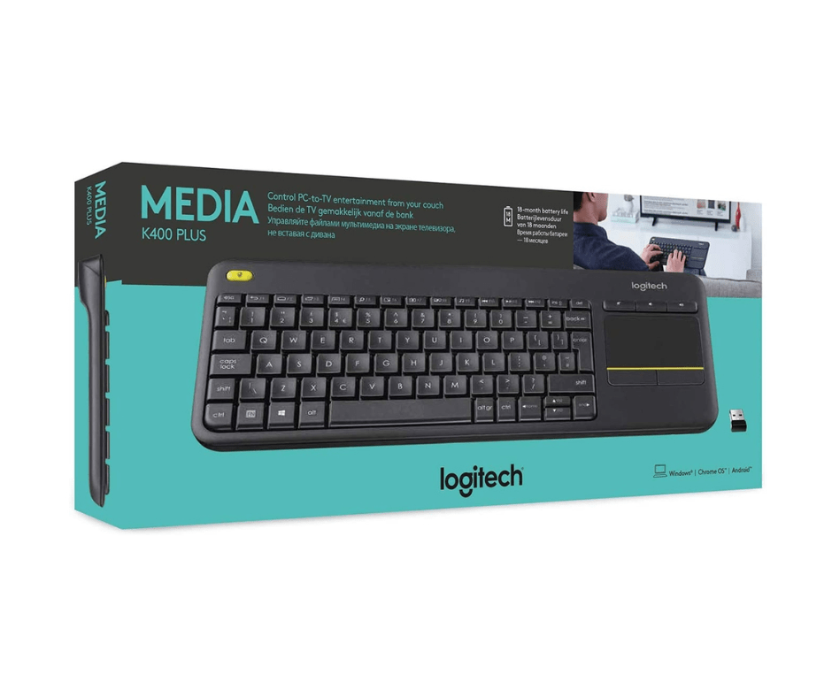 Logitech K400 Plus keyboard unboxed