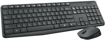 Logitech MK235 Wireless Keyboard and Mouse Combo in black color