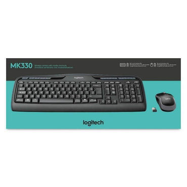 Logitech MK330 wireless keyboard and mouse combo in Box