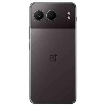 The image shows the back view of the OnePlus Nord 4 smartphone, featuring a dual camera setup with flash, in a black color finish.