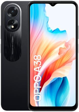 OPPO A38 50MP dual camera close-up and front screen display