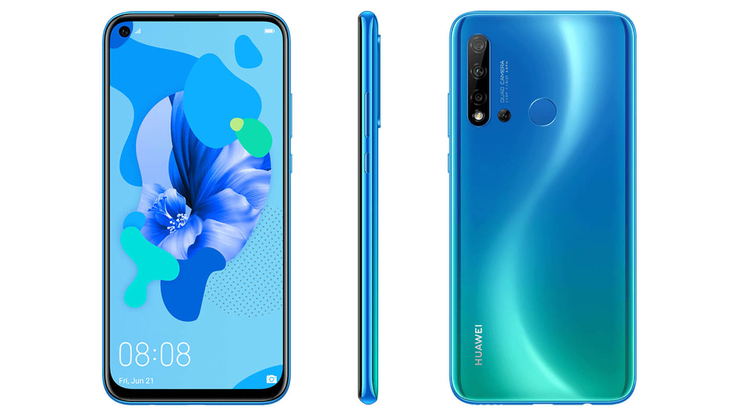 Huawei P20 Lite, Nova 3e -Dual Sim - 4GB RAM+128GB ROM, 6 MP Camera - 3000 mAh - Blue