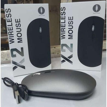 Pulsar X2 Wireless Mouse in black color with packaging, showcasing the mouse with a USB receiver.