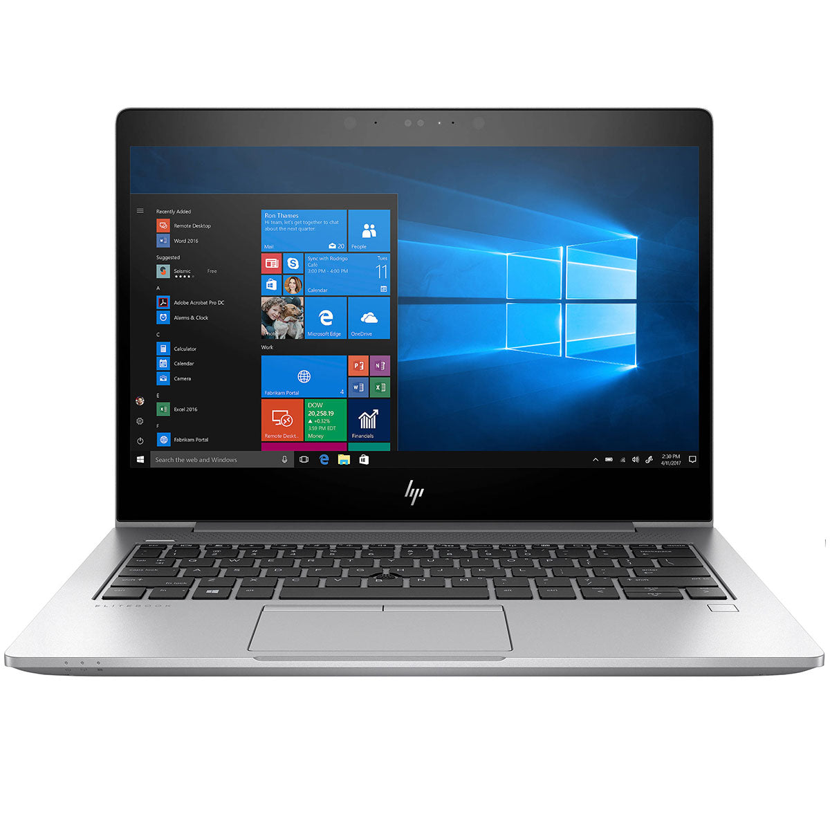 HP EliteBook 830 G5 front view 13.3 inch FHD