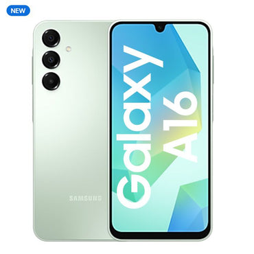 Samsung Galaxy A16 front and back profile