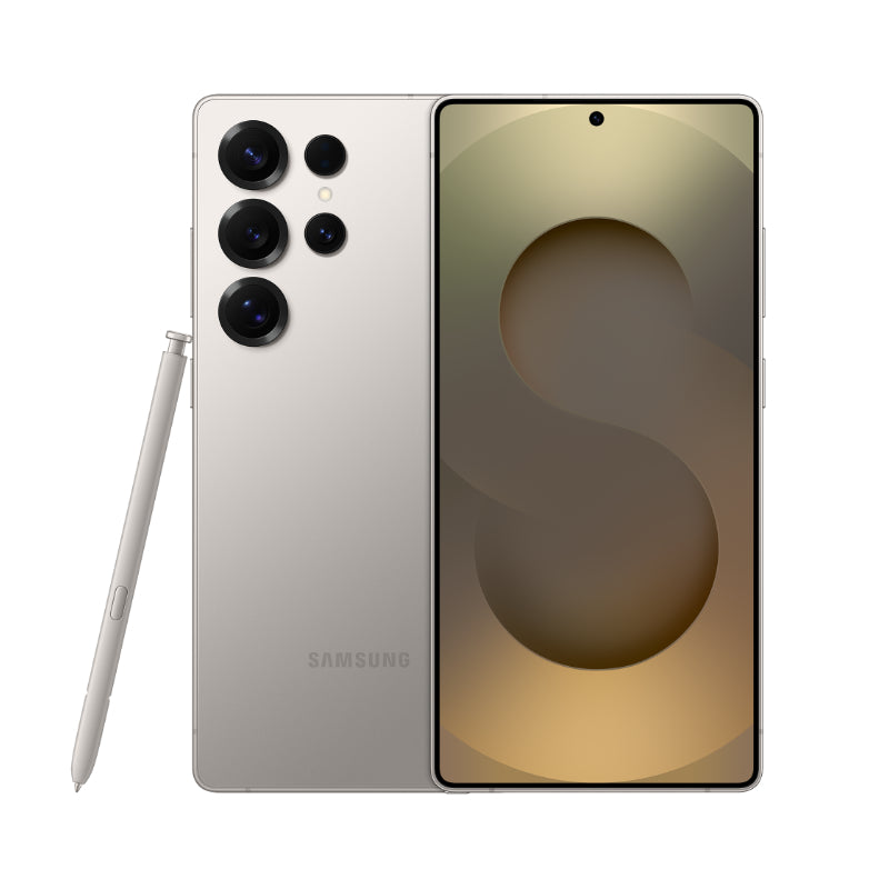 S25 Ultra 6.8″ AMOLED front and S25 Ultra 200MP camera module