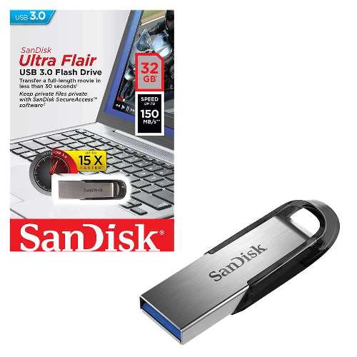 SanDisk Ultra Flair 32GB USB 3.0 Flash Drive