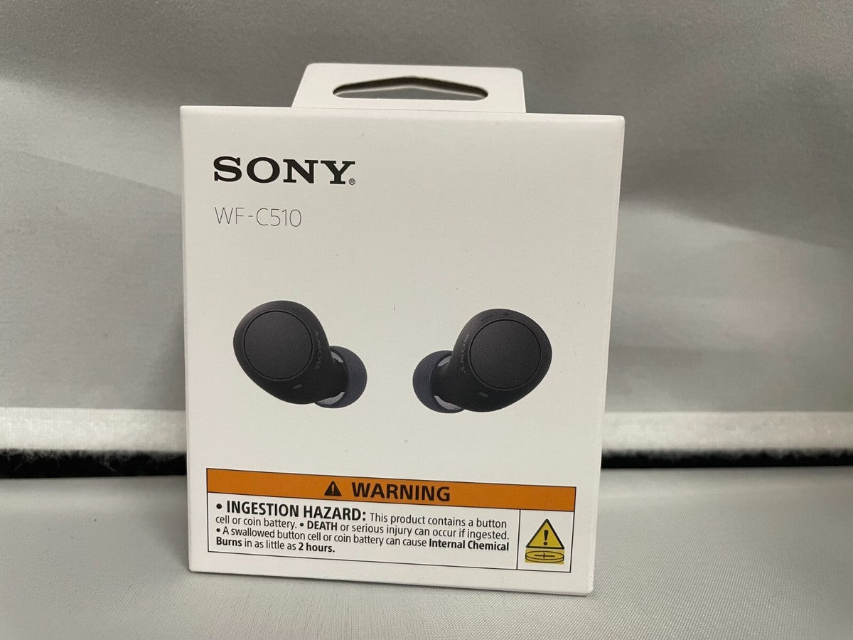 Sony WF-C510 wireless earbuds portable display