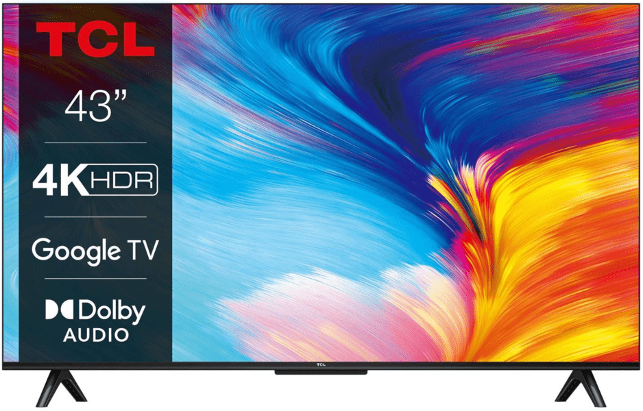 TCL 43 " P635 | Smart Frameless | 4K Ultra HD | Google TV | Netflix | YouTube |-Price in Kenya
