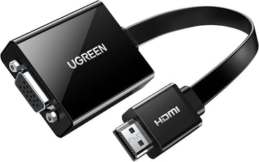 Ugreen HDMI to VGA converter with audio output on desk