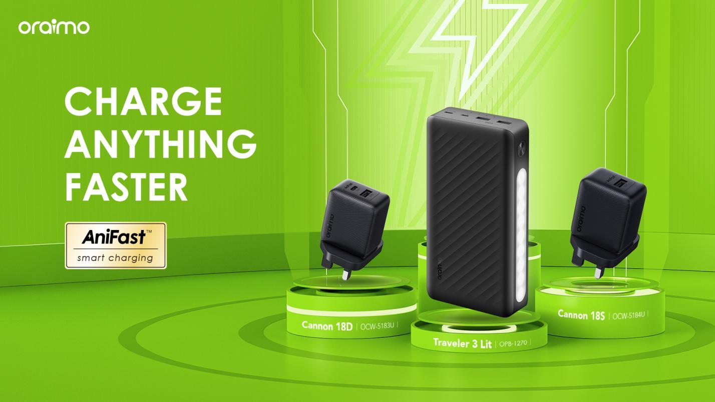 Oraimo Traveller 3 Lit – 27,000mAh 15W High-Capacity Power Bank