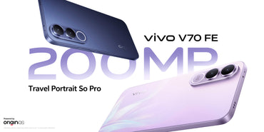 vivo V70 FE 5G front and back display view