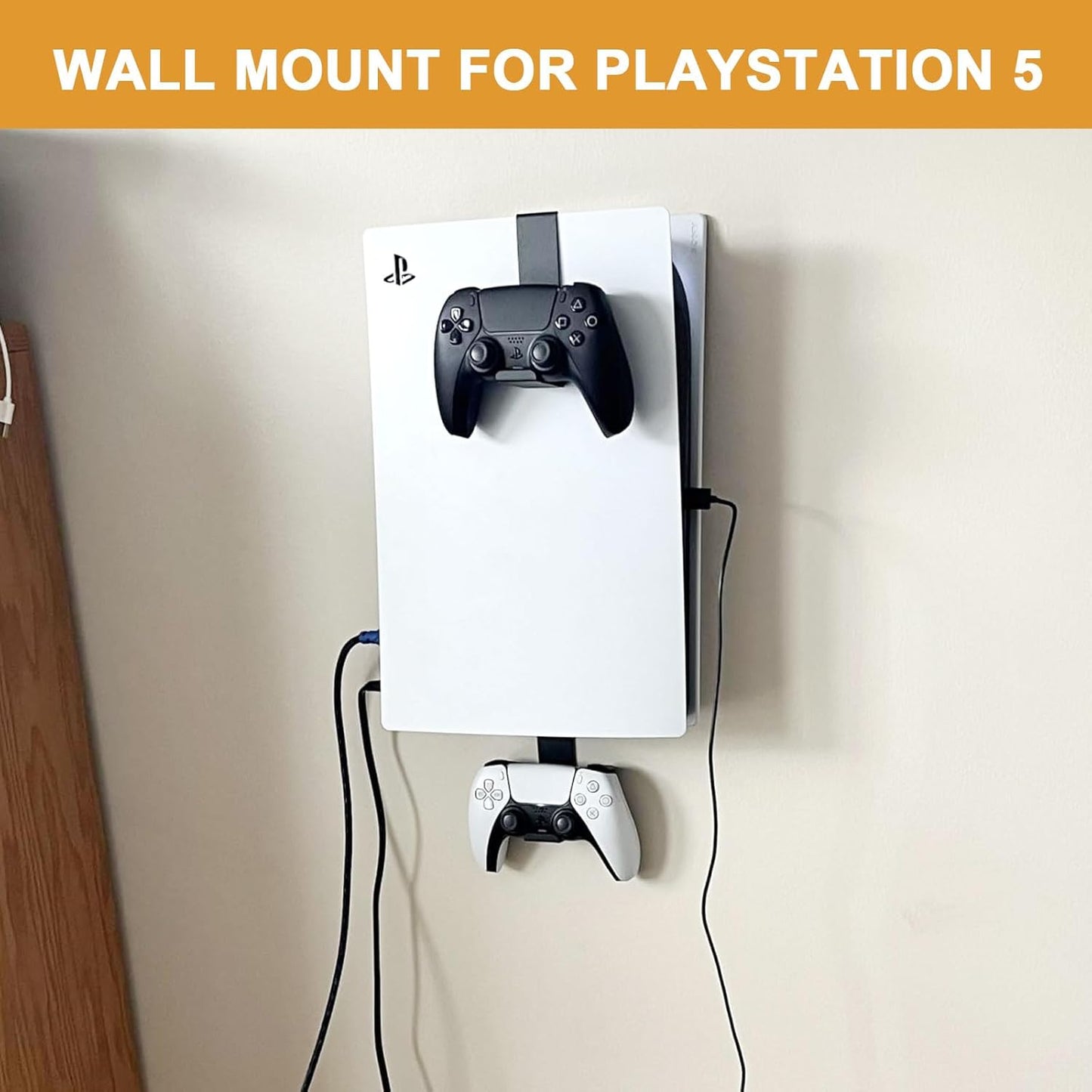 PS5 wall mounted gaming setup