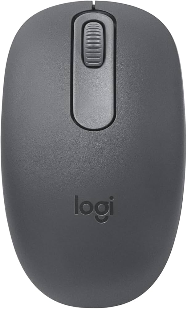Logitech M196 Bluetooth Mouse top view compact design Close Up