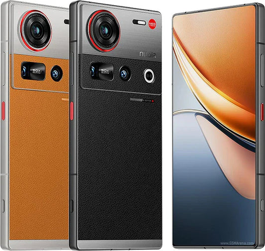 ZTE Nubia Z70S Ultra smartphone featuring 6.85-inch 144Hz AMOLED display, Snapdragon 8 Elite processor, 12GB RAM, 256GB storage, and 200MP AI triple camera.
