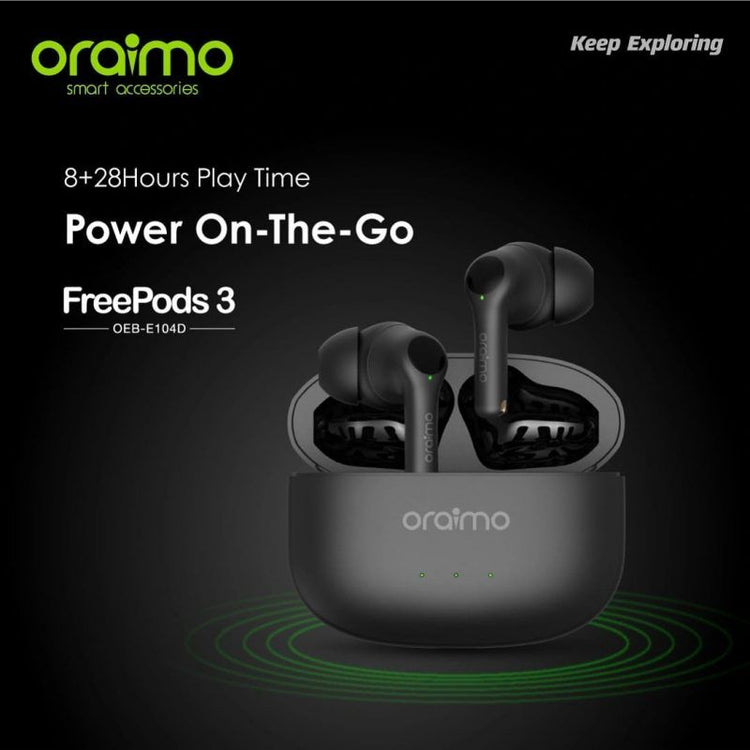 Oraimo earbuds, Freepods, Boompop & Inpods