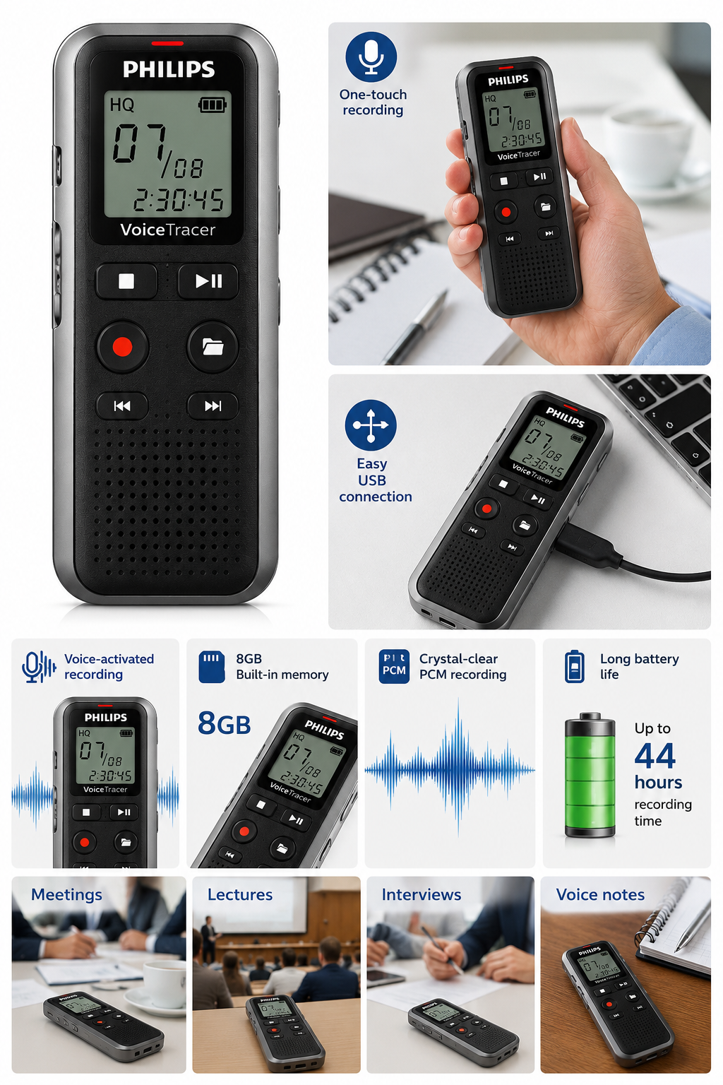 Philips recorder for meetings and lectures