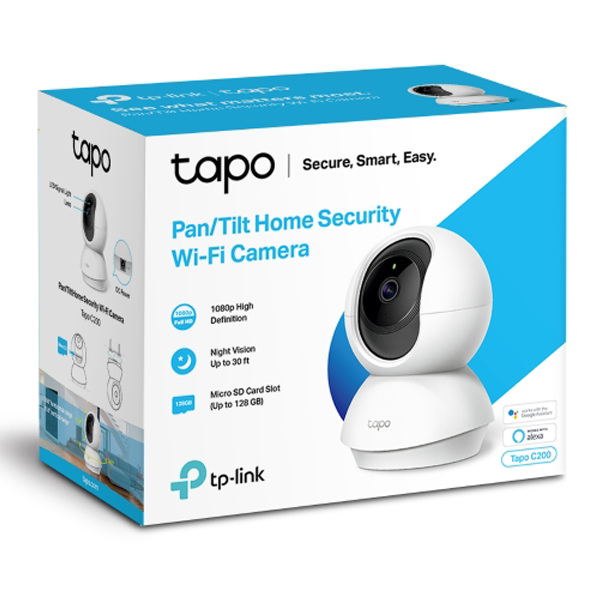 TP-Link Pan/Tilt Home Security Wi-Fi Camera - TL-TAPO C200