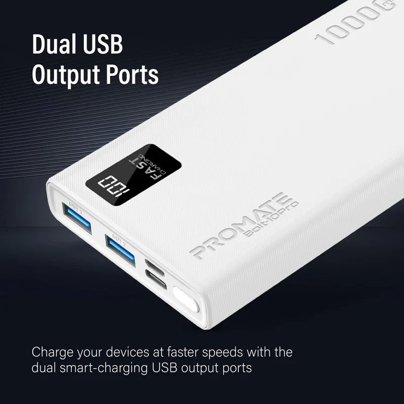 Promate BOLT-10PRO (10000mAh) POWERBANK.