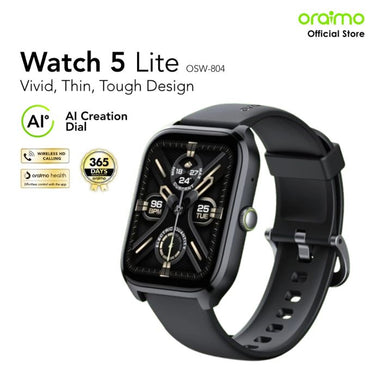 Oraimo Watch 5 Lite Smartwatch Smartwatch (OSW-804) Screen 2.01'' Android Smartwatch Health Tracker in Kenya | Zentech