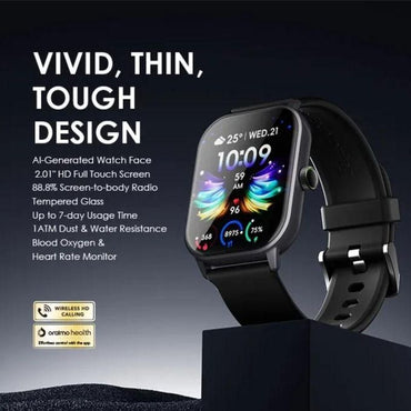 Oraimo Watch 5 (OSW-805) 2.01" HD Panda Glass 1ATM Smart Watch-Price in Kenya