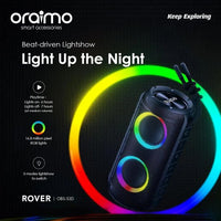 Oraimo OBS-53D Rover RGB Lights Bluetooth 5.3 Portable IPX5 Wireless Speaker