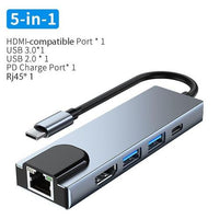 Type C Multiport Hub 5 in 1 Adapter Dock