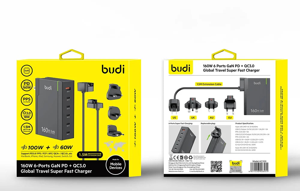 Budi 350B Wall Charger (160W )-Price in Kenya.