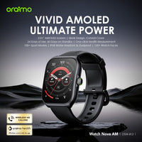 Oraimo Watch Nova AM 2.01" AMOLED Screen Curved Cover Smart Watch-Price in Kenya.