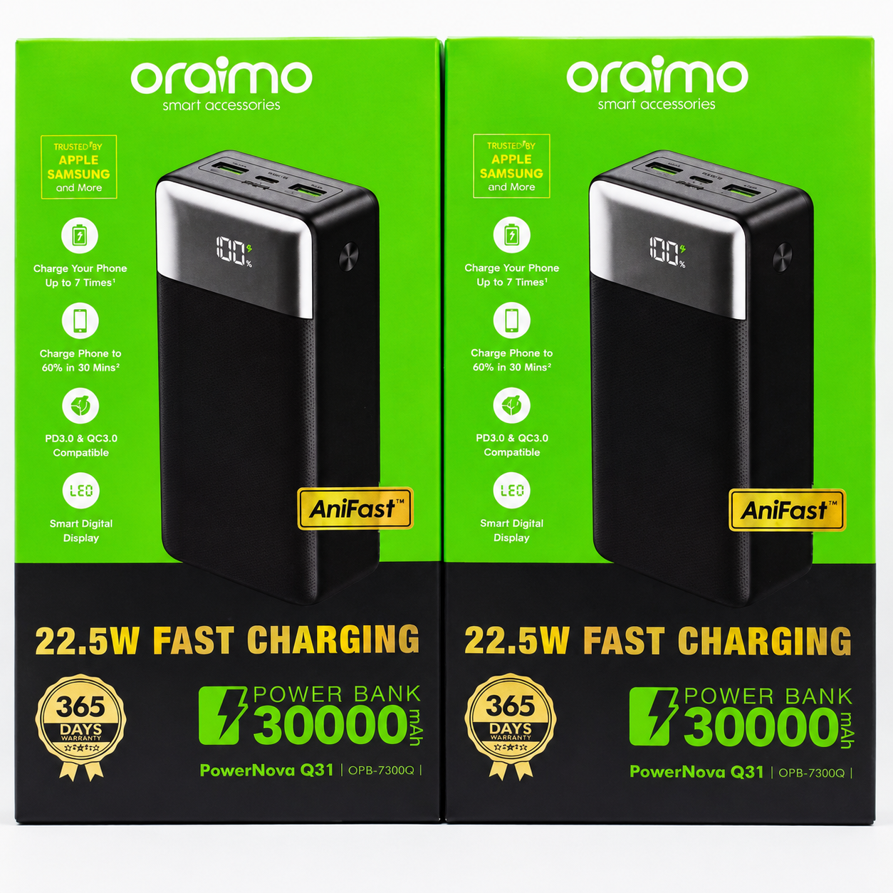 Oraimo PowerNova Q31 30000mAh Fast Charging Power Bank