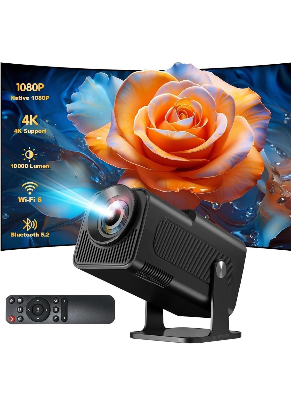 HY320 Mini Projector Full HD Compact Smart Home & Office Projector