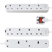 4-Port Extension Cable power sockets