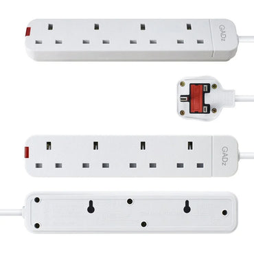 4-Port Extension Cable power sockets