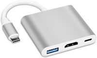 3 in 1 Type-C to 4K HD HDMI USB 3.0 Hub