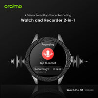 Oraimo Pro NT 1.43" AMOLED AI Powered Smart Watch
