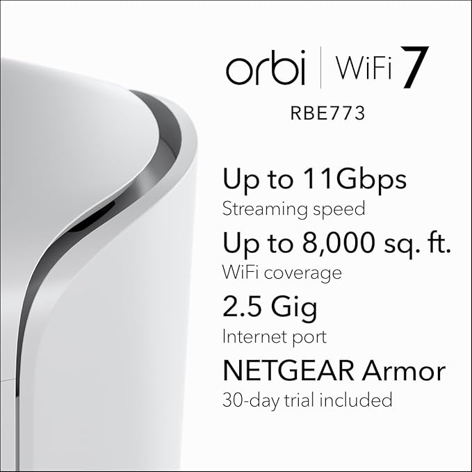 Netgear Orbi WiFi 7 Mesh RBE773 packaging and accessories - buy online Kenya