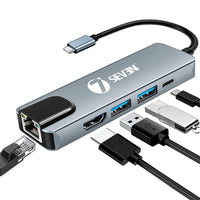 Type C Multiport Hub 5 in 1 Adapter Dock
