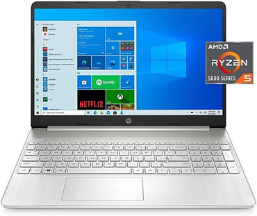 HP 15 Laptop AMD Ryzen 5 16GB DDR4 RAM 256GB PCIe SSD 15.6" Display AMD Radeon Graphics HD Webcam Bluetooth Wi-fi Windows