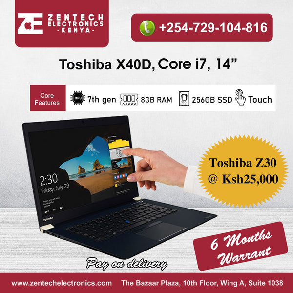 Refurbished Ex-UK Toshiba Tecra X40-D 14-inch Full HD business laptop with Intel Core i5