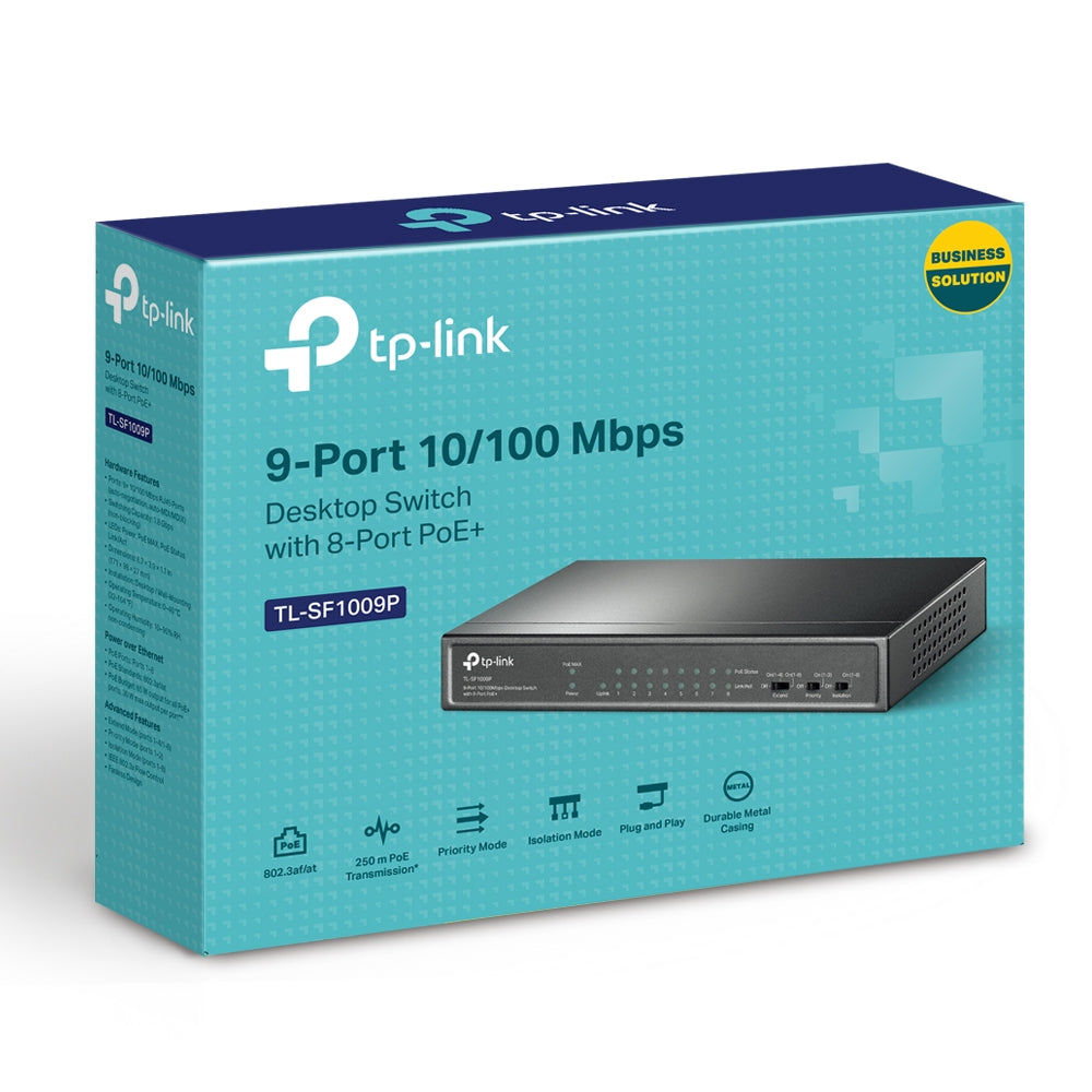 TP-Link Network Switch TL-SF1009P - genuine TP-Link product photo Kenya