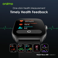 Oraimo Watch Nova AM 2.01" AMOLED Screen Curved Cover Smart Watch-Price in Kenya.