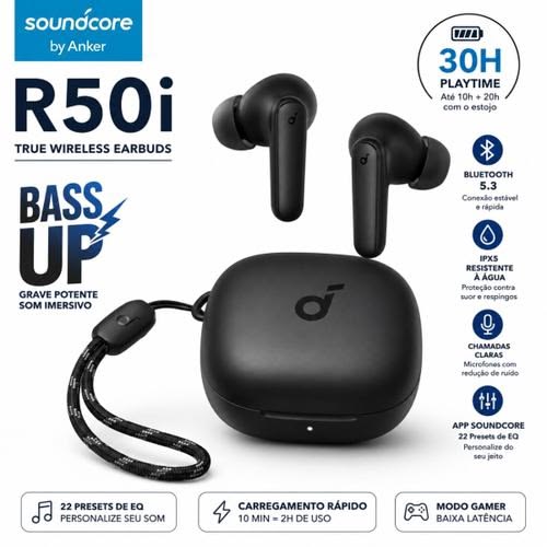Soundcore R50i Bluetooth Earbuds with BassUp Technology