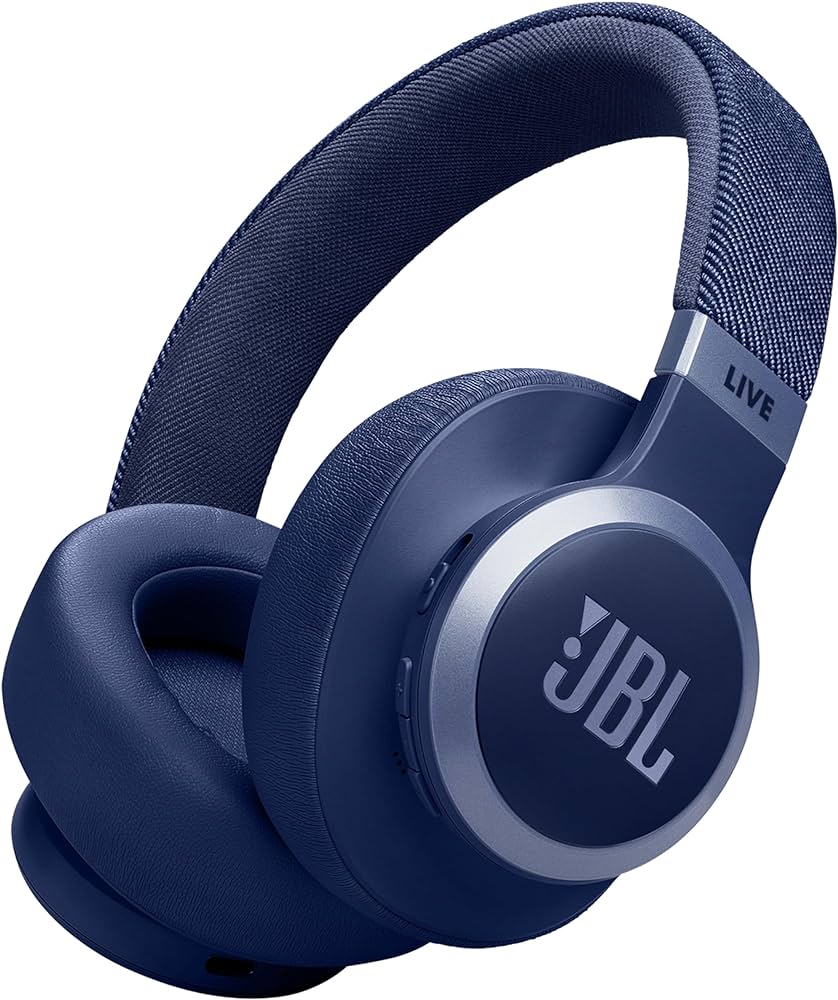 JBL LIVE 670NC wireless over ear headphones with adaptive noise cancelling