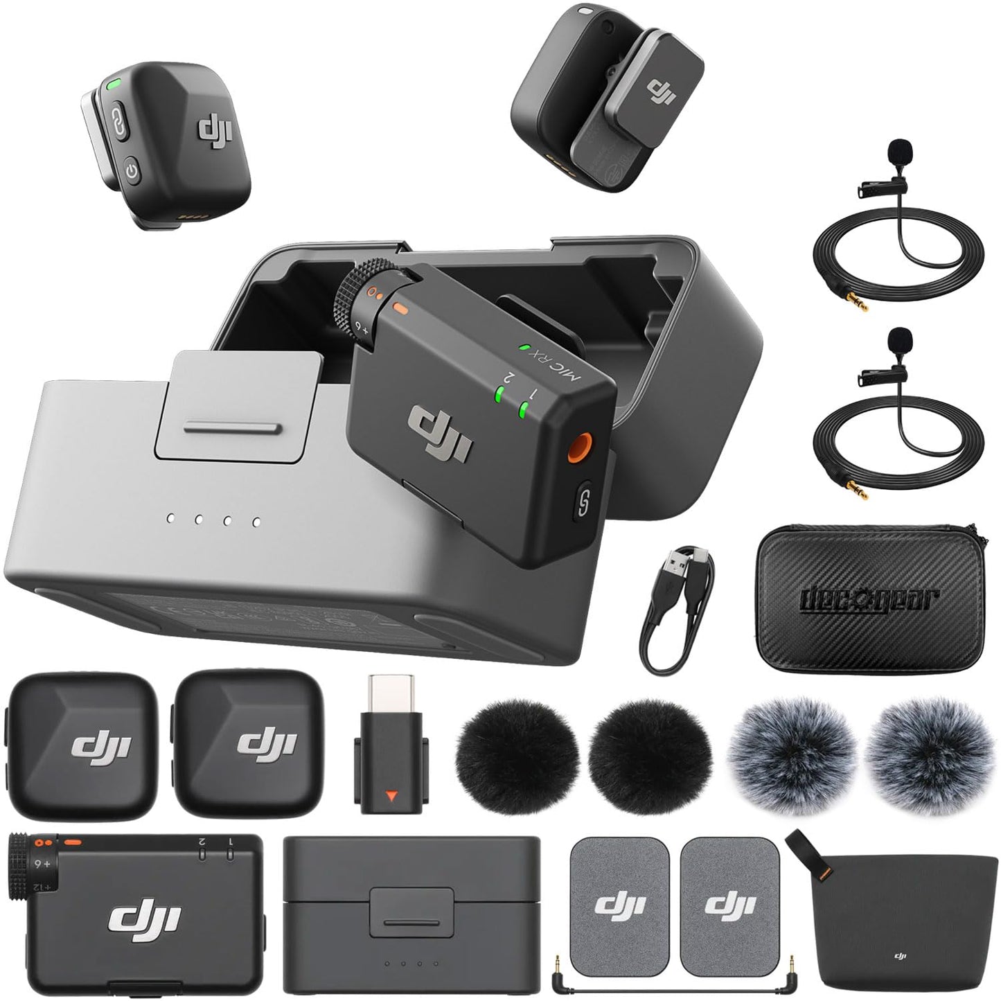 Compact DJI microphone for YouTube and podcast recording