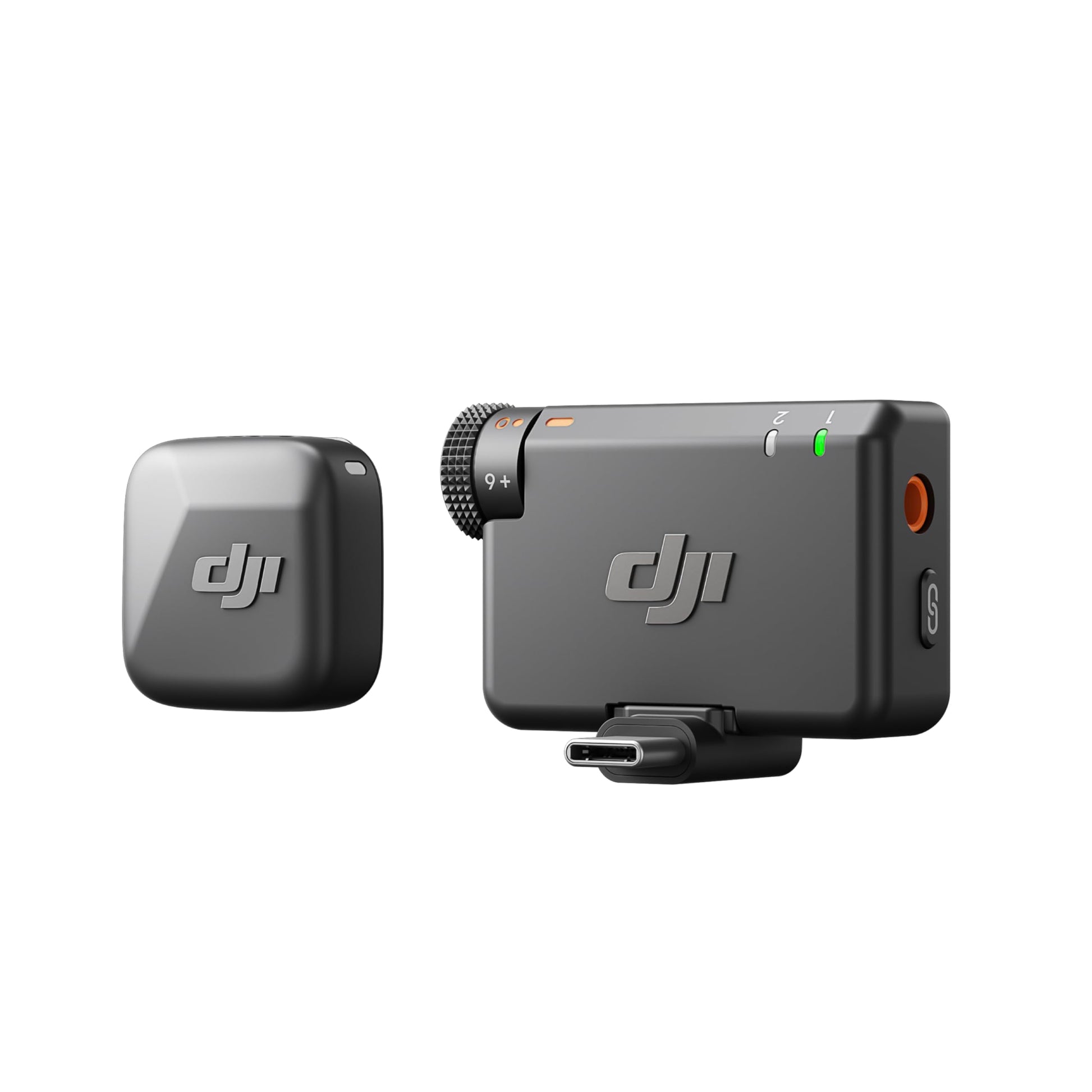 DJI dual channel wireless mic system with charging case