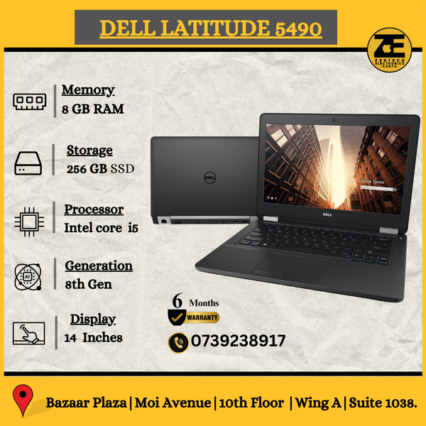 Dell Latitude 5490 front view with 14-inch display